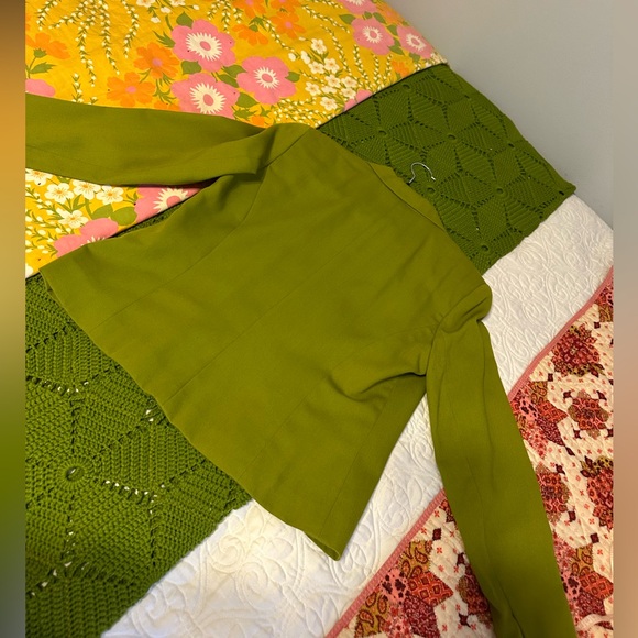 Vintage Norton McNaughton blazer, pea green - Picture 3 of 5